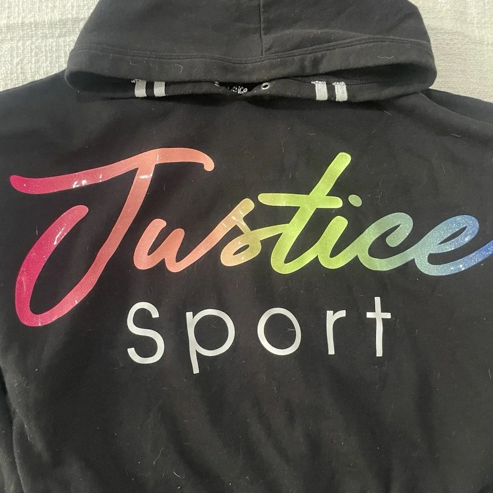 Justice Girls Youth size 16/18‎ XL hoodie by Justice Sweatshirt Neon School